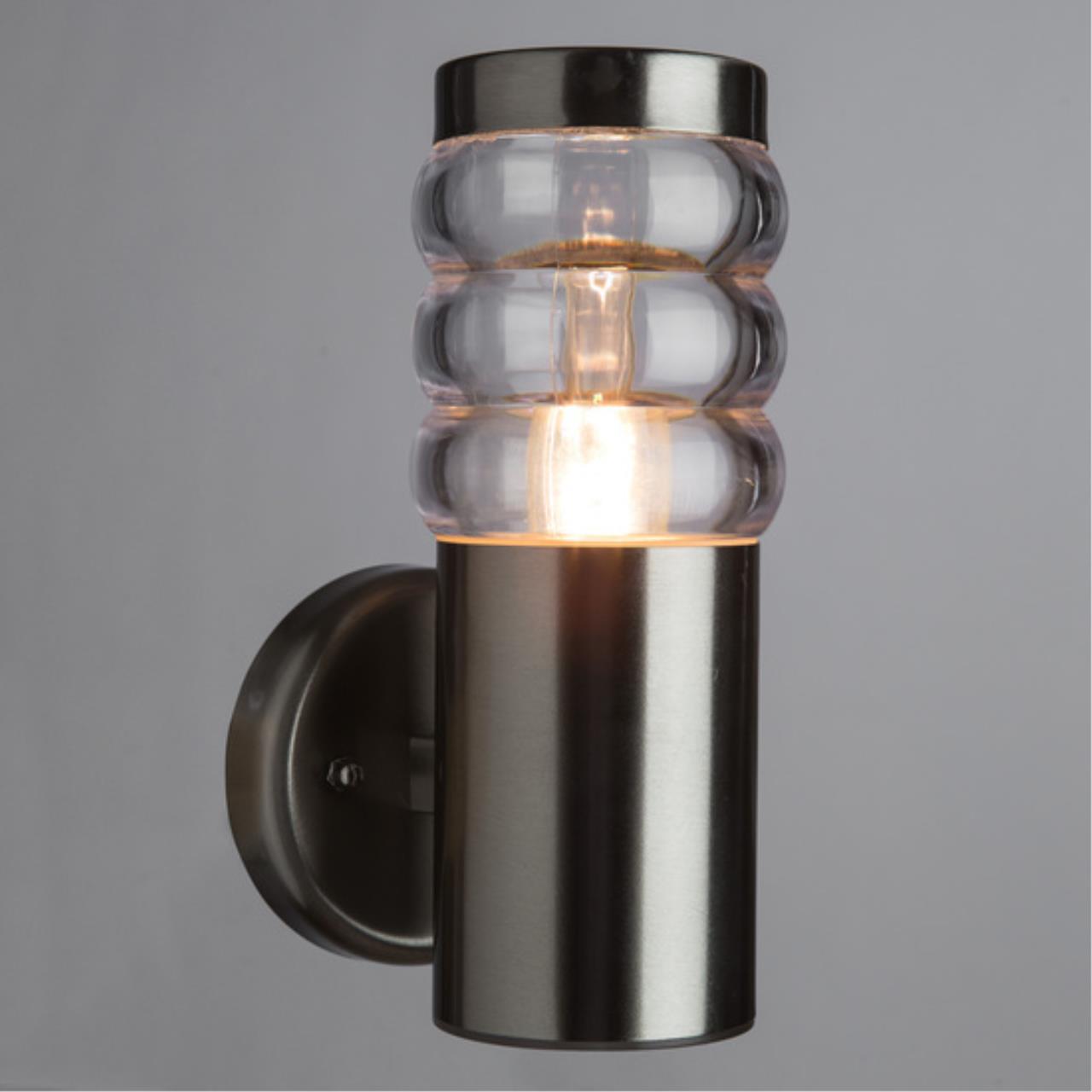 картинка Уличный настенный светильник Arte Lamp Portico A8381AL-1SS от магазина pro-decor.kz