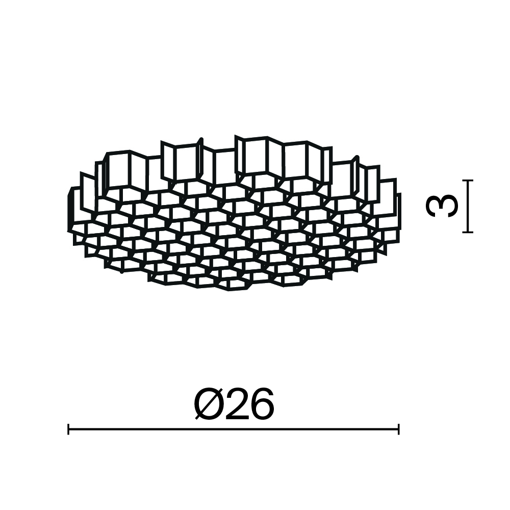 картинка Комплектующие для светильника Technical HoneyComb-D26 от магазина pro-decor.kz