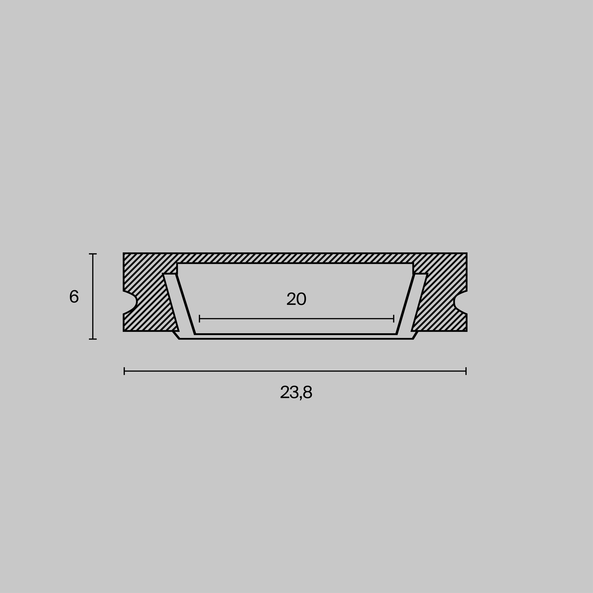 картинка Комплектующие к светодиодной ленте Technical ALM002S-2M от магазина pro-decor.kz