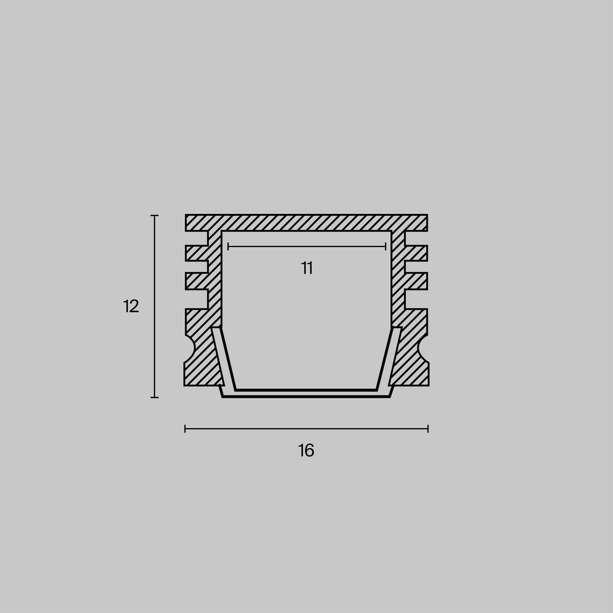 картинка Комплектующие к светодиодной ленте Technical ALM005S-2M от магазина pro-decor.kz