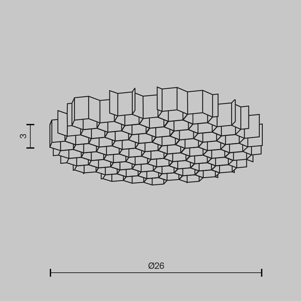 картинка Комплектующие для светильника Technical HoneyComb-D26 от магазина pro-decor.kz