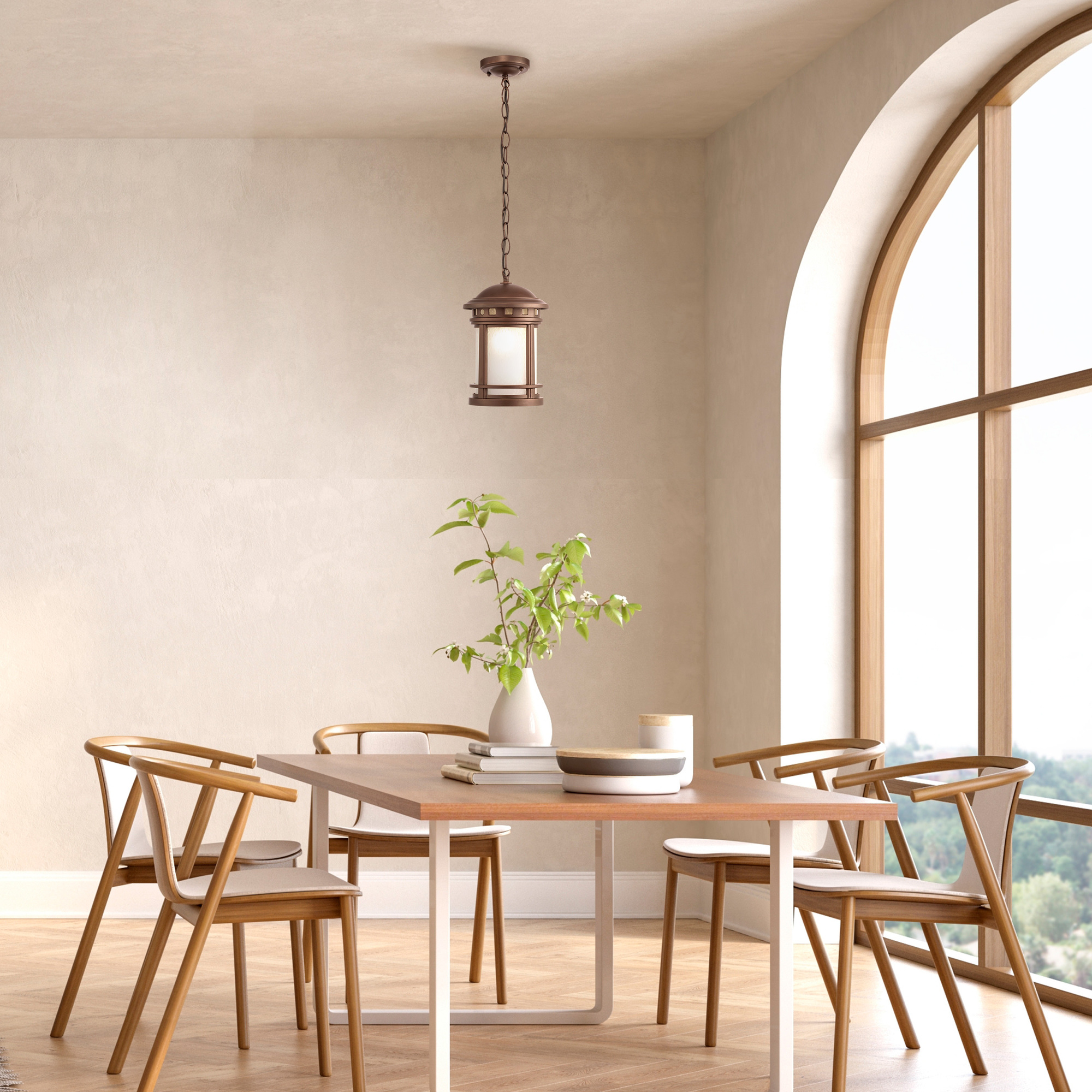 картинка Уличный подвесной светильник Maytoni Salamanca O031PL-01BR от магазина pro-decor.kz