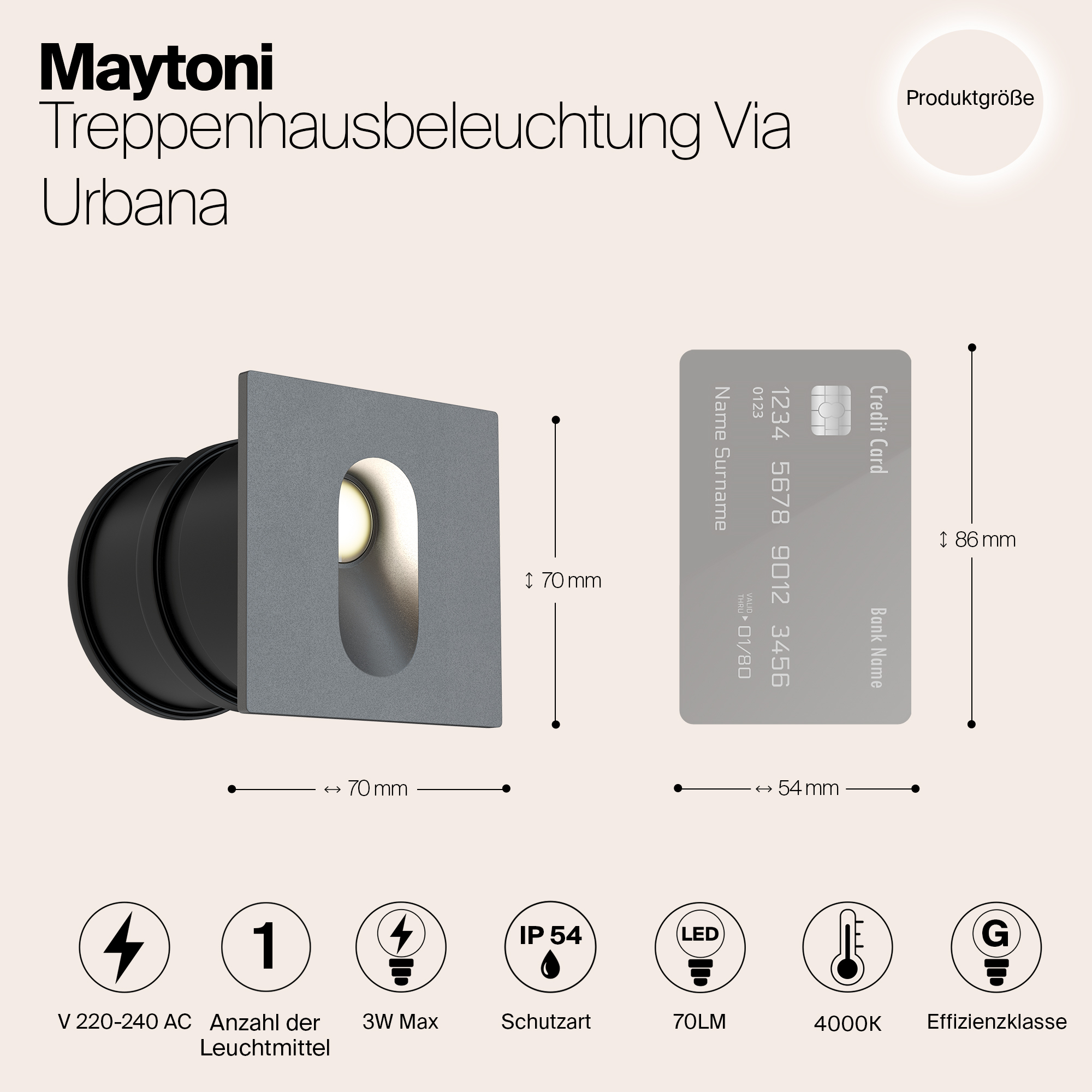 картинка Уличный светодиодный светильник Maytoni Via Urbana O022-L3GR от магазина pro-decor.kz