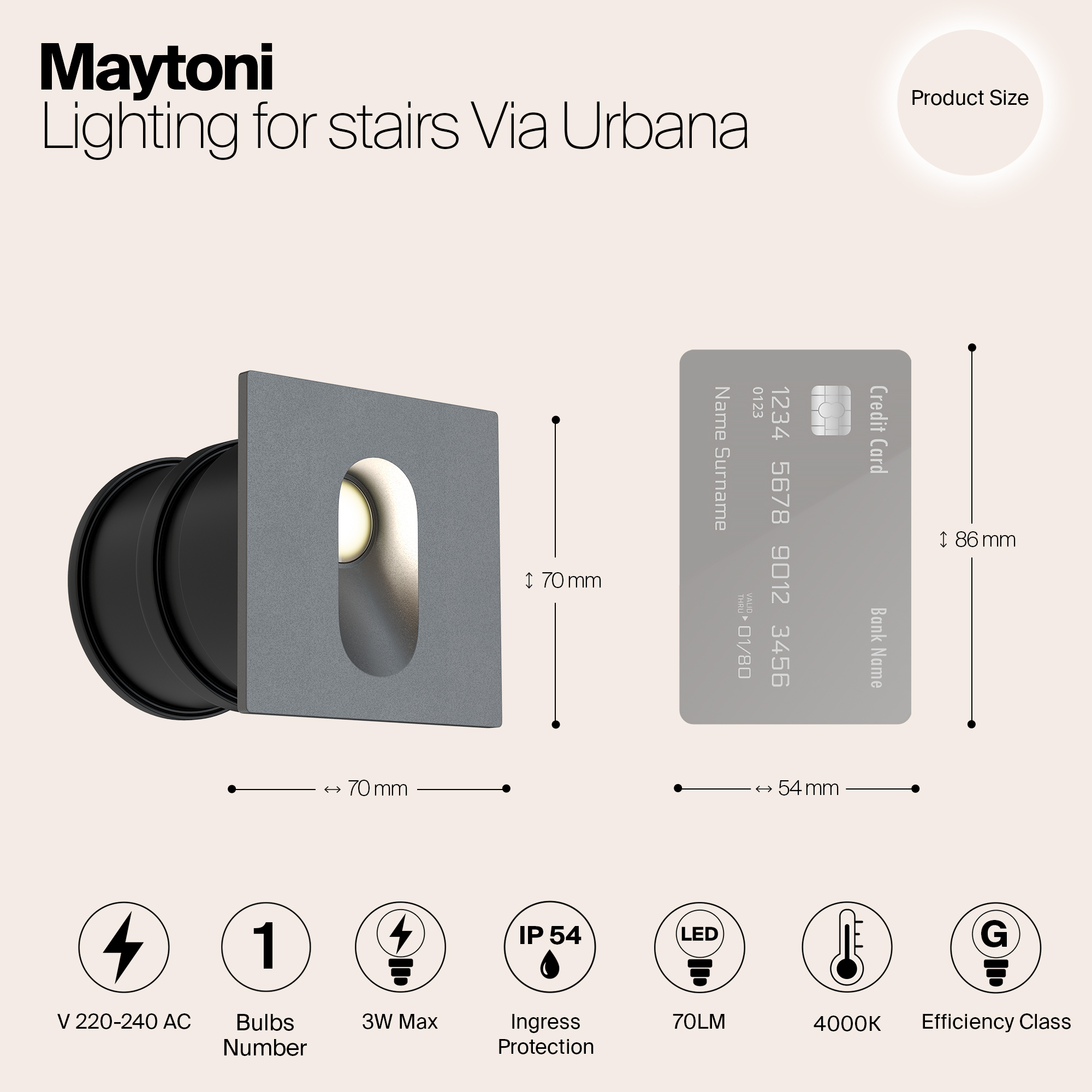 картинка Уличный светодиодный светильник Maytoni Via Urbana O022-L3GR от магазина pro-decor.kz