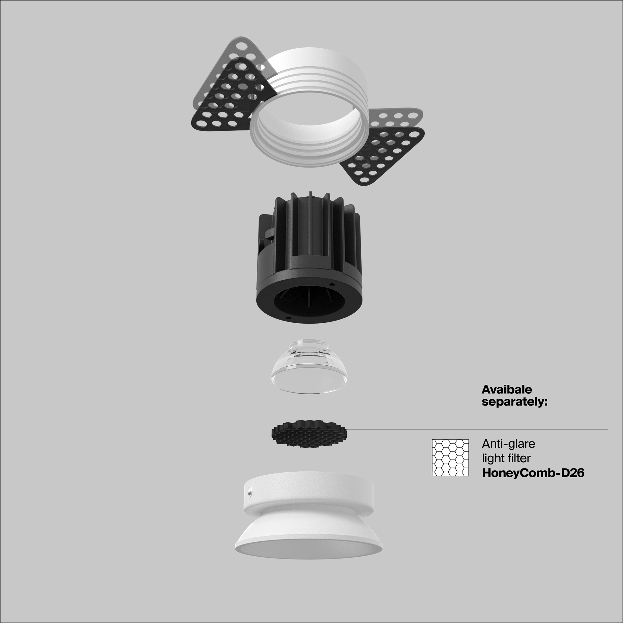 картинка Встраиваемый светильник Technical DL058-7W4K-TRS-W от магазина pro-decor.kz