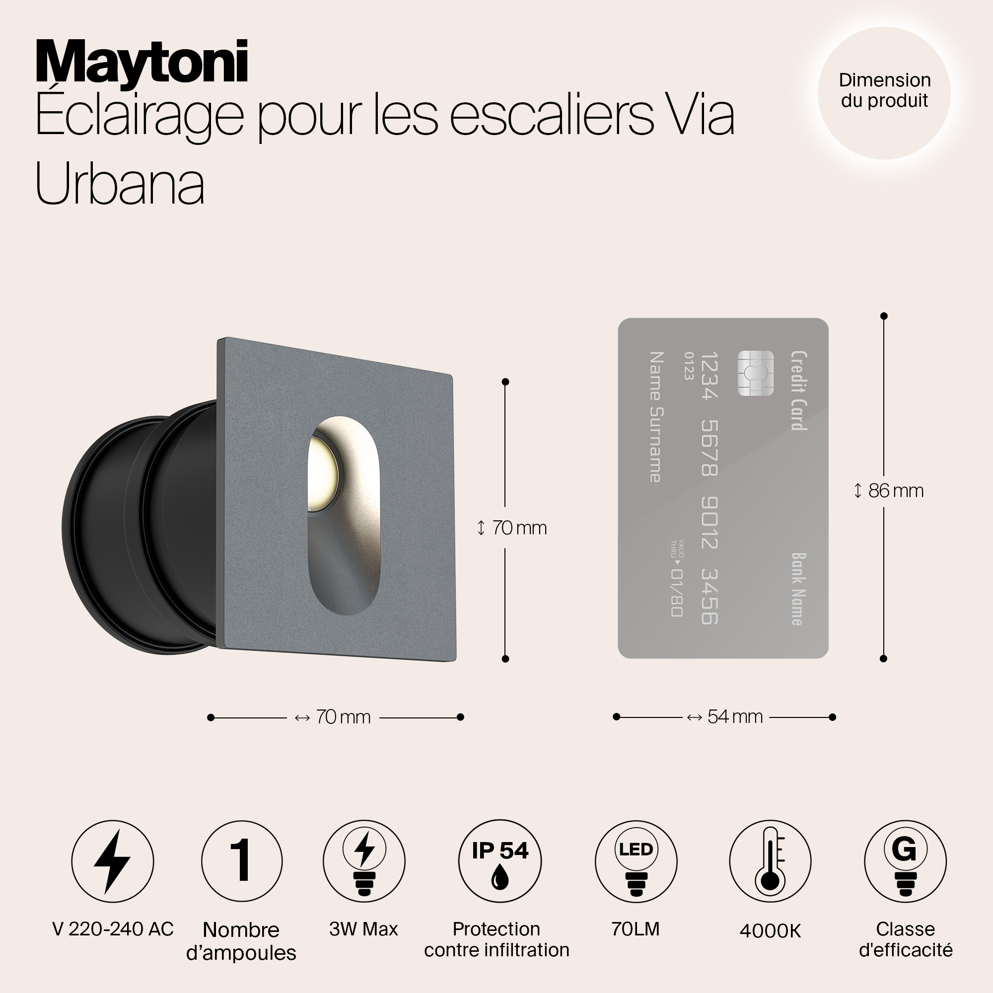 картинка Уличный светодиодный светильник Maytoni Via Urbana O022-L3GR от магазина pro-decor.kz