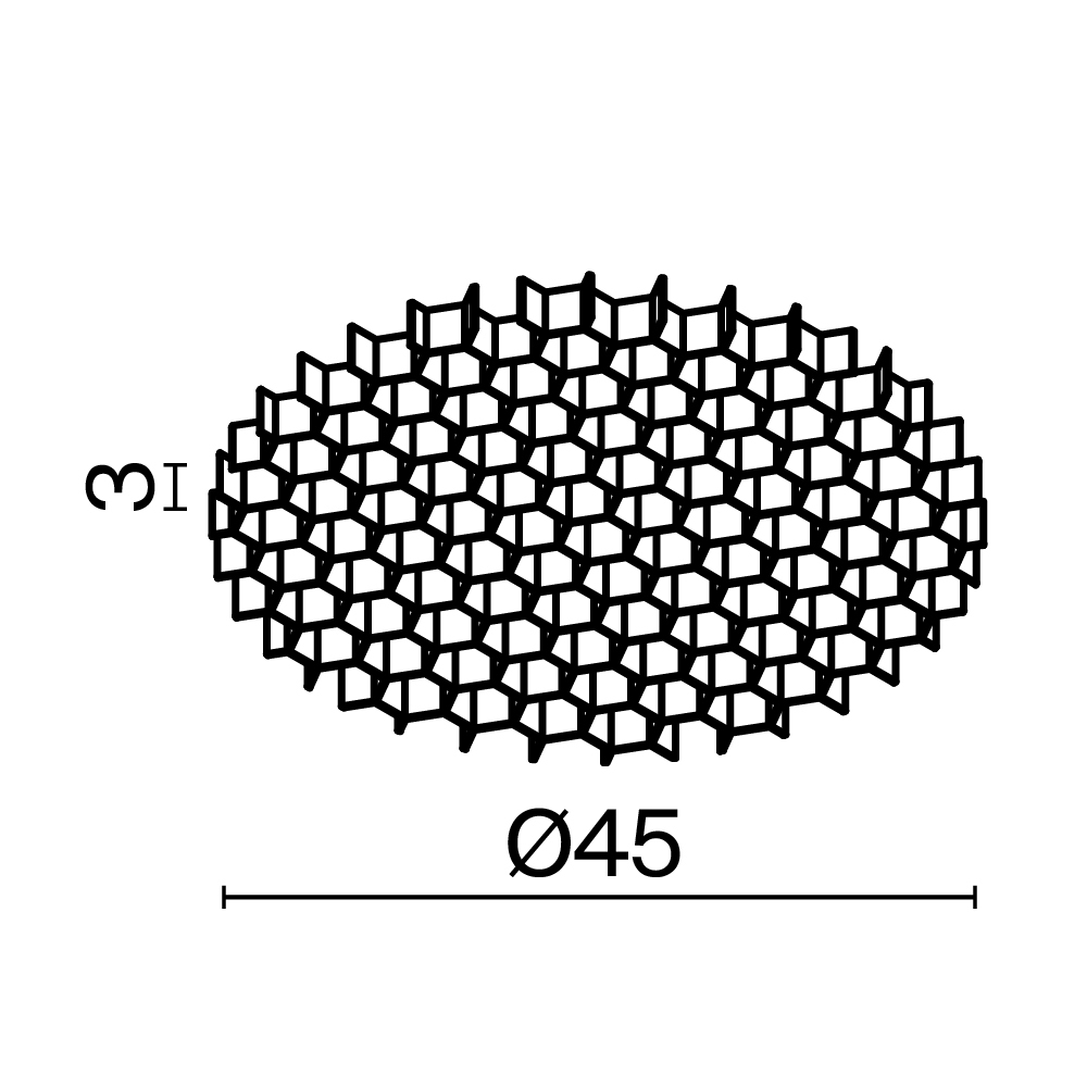 картинка Комплектующие для светильника Technical HoneyComb-D45 от магазина pro-decor.kz