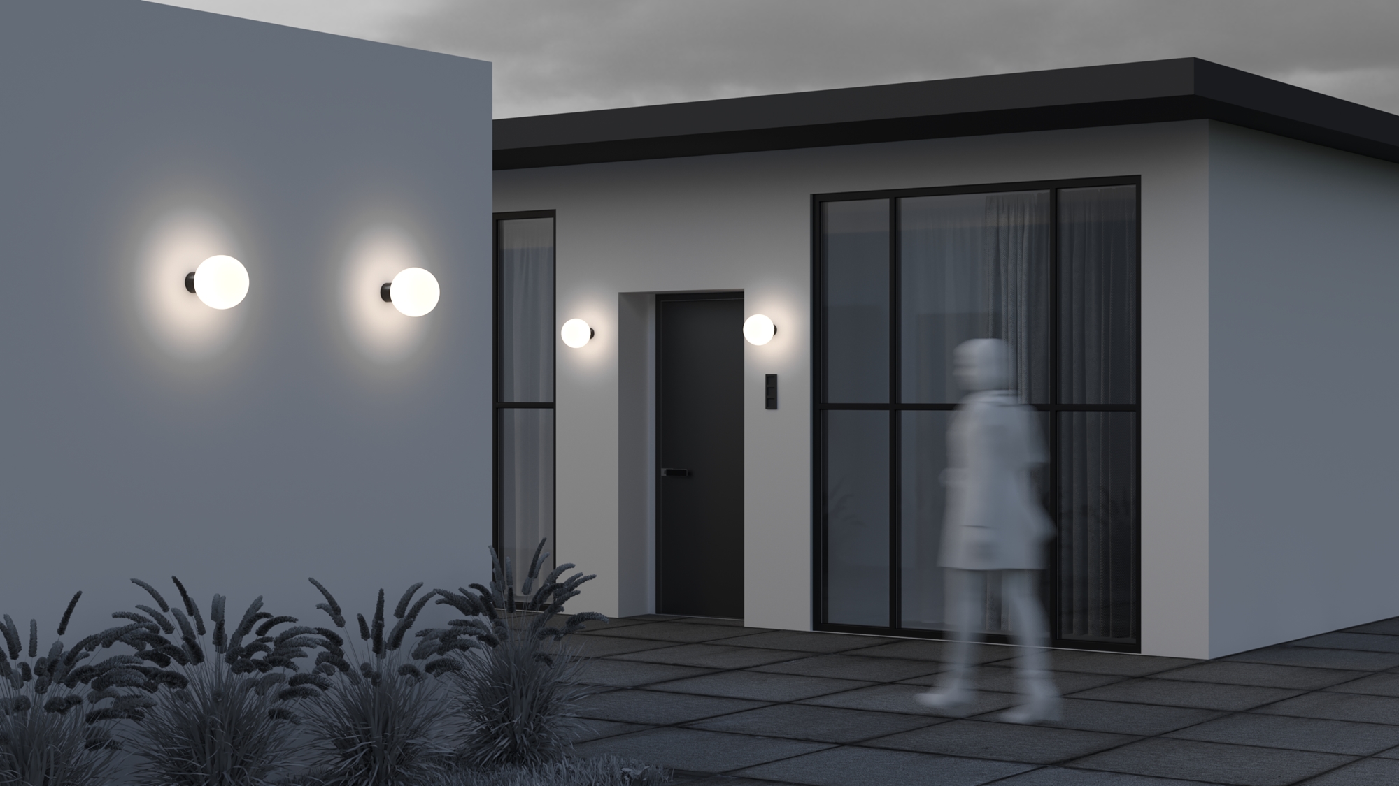 картинка Настенный светильник (бра) Outdoor O598WL-01B1 от магазина pro-decor.kz