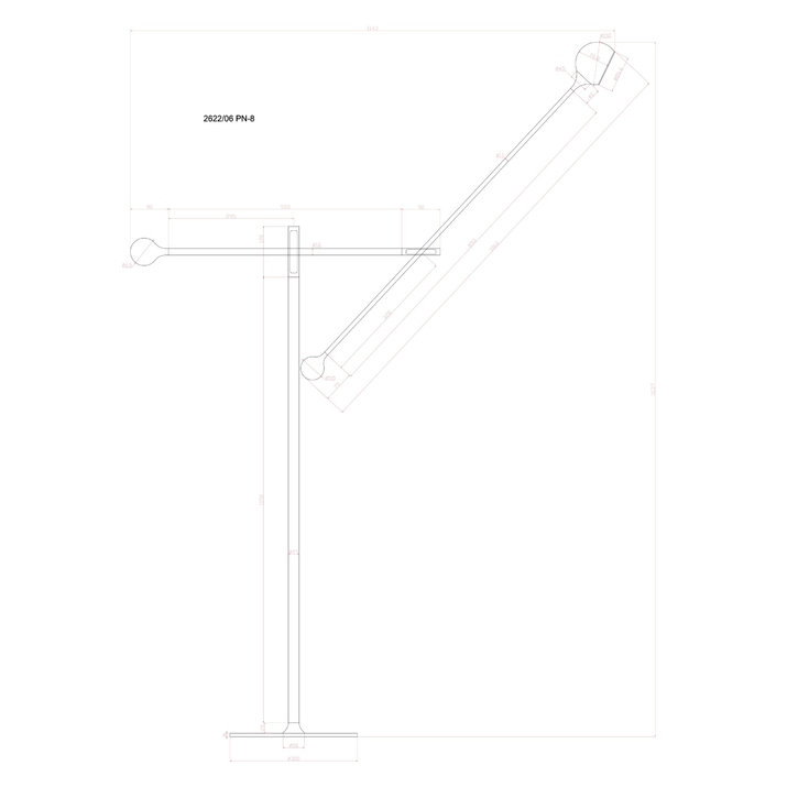 картинка Торшер Divinare ULL 2622/06 PN-8 от магазина pro-decor.kz