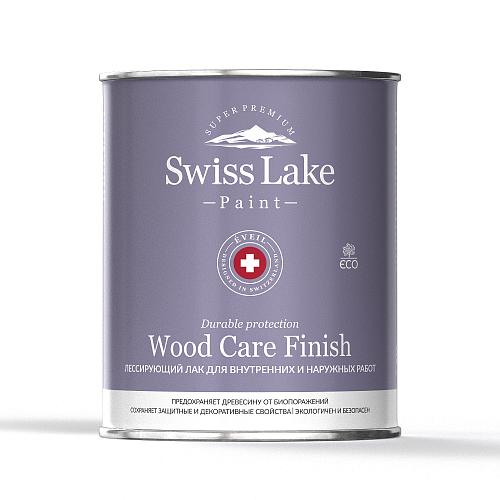 Лессирующий лак для внутренних и наружных работ Wood Care Finish база C 9 л SWISS LAKE, 
