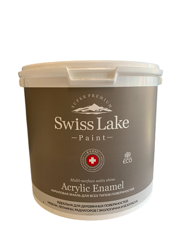 Swiss Lake Акриловая эмаль для всех типов поверхностей Acrylic Enamel База А 3 л SWISS LAKE, Swiss Lake Акриловая эмаль для всех типов поверхностей Acrylic Enamel База А 3 л SWISS LAKE,