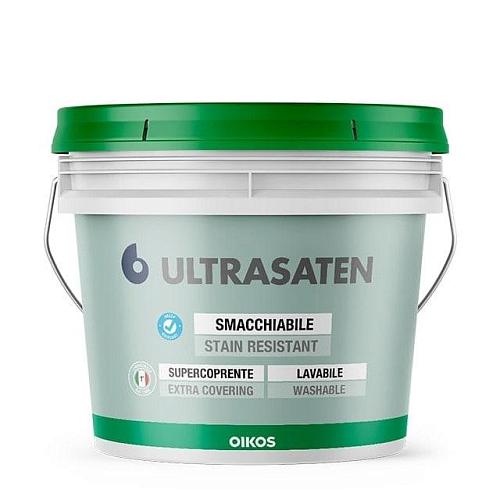 Акриловая эмаль ULTRASATEN SATINATO P 1L OIKOS, Краска