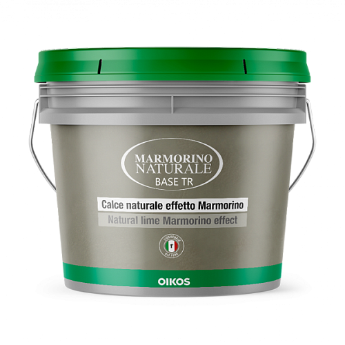 Штукатурка MARMORINO NAT. BASE TR   KG.20 OIKOS, Штукатурка