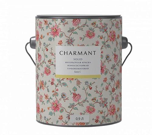 Краска Сharmant Solid глубокоматовая моющаяся акрил-уретановая  база С 0,9 л CHARMANT, 