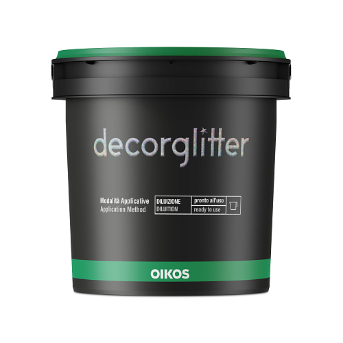 Добавка DECORGLITTER ARGENTO GR.90 OIKOS, Декоративная краска